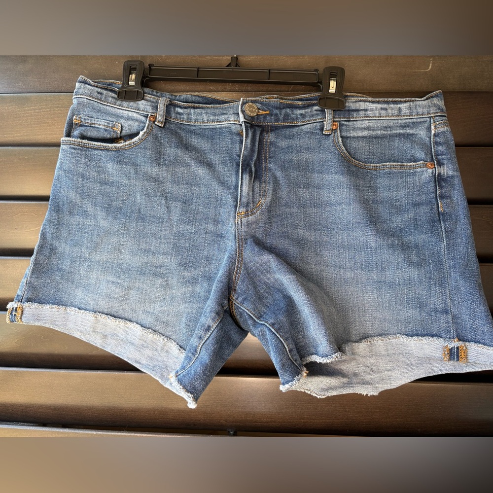 Loft Cutoff Denim Shorts Size 14 Blue Jean Shorts